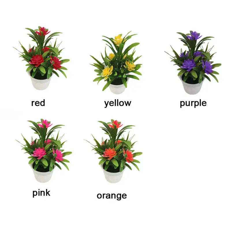 Mini Artificial Flower Pot