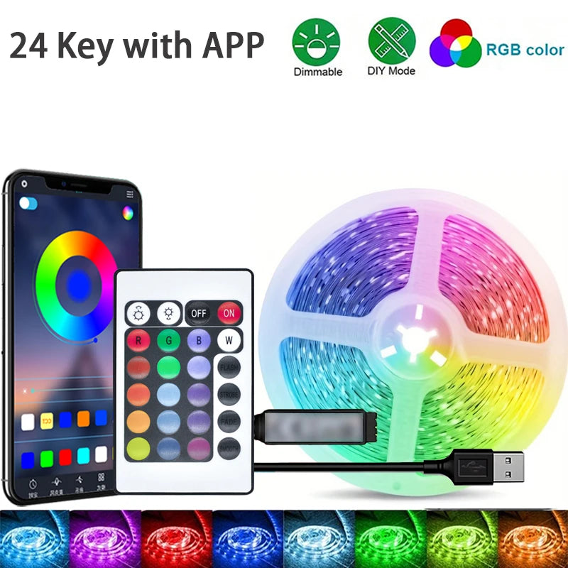 App-Controlled RGB LED Strip Lights