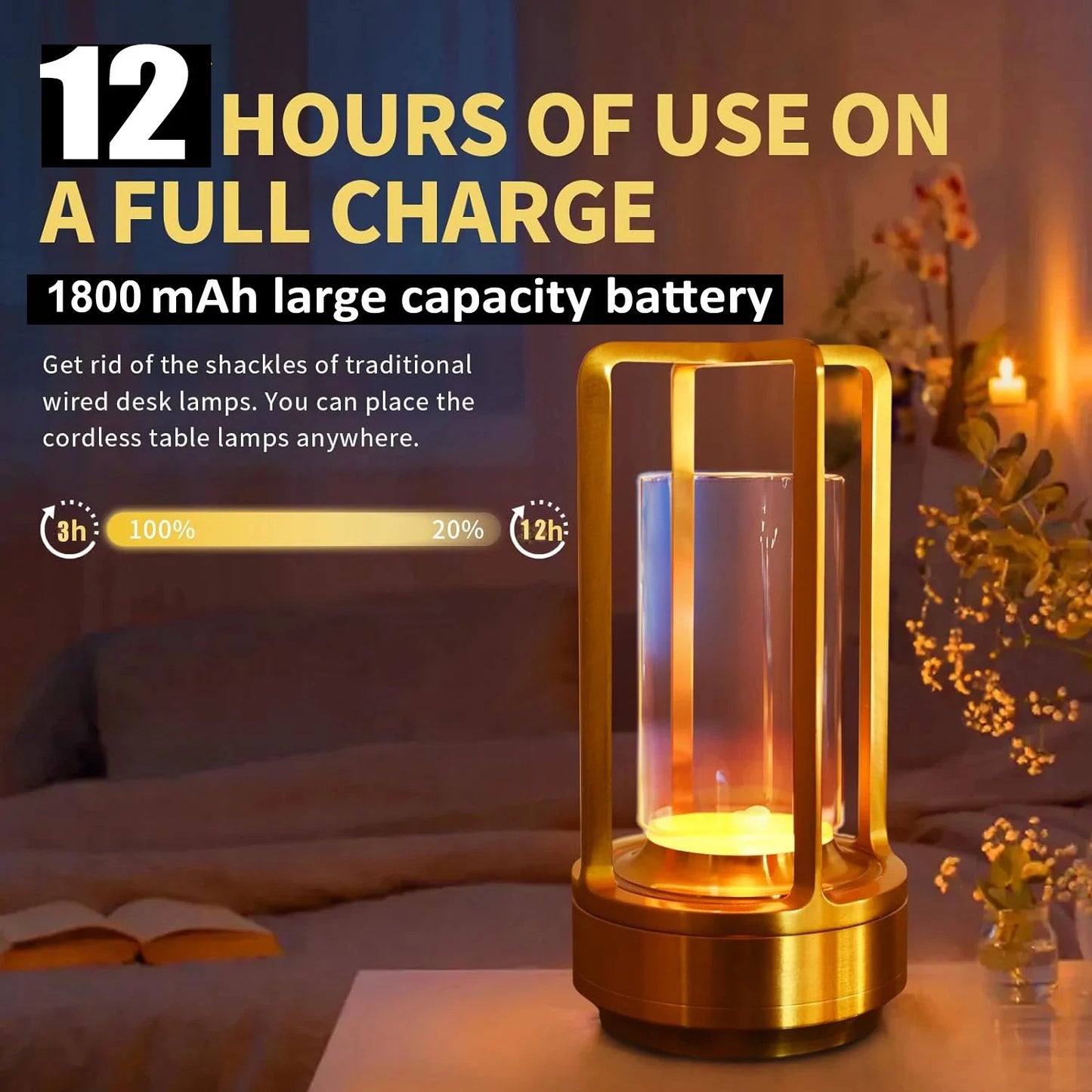 Wireless Touch Table Lamp