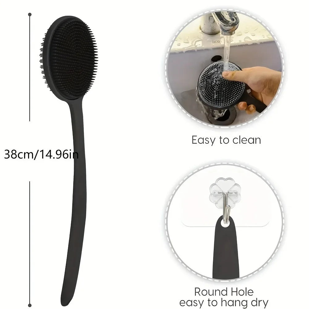 Long Handle Silicone Back Scrubber